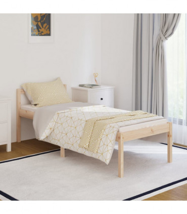 Bed Frame Solid Wood Pine 90x200 cm