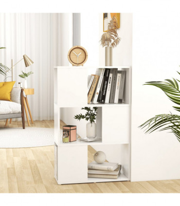 Book Cabinet Room Divider White 60x24x94 cm Engineered Wood