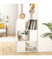 Book Cabinet Room Divider White 60x24x94 cm Engineered Wood