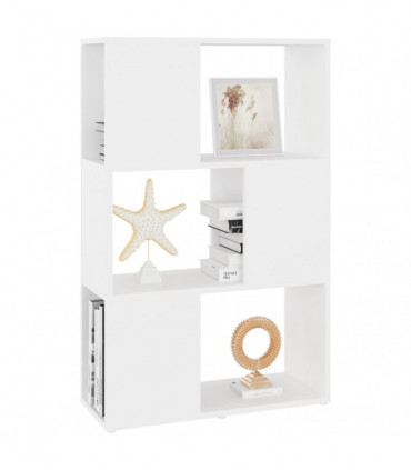 Book Cabinet Room Divider White 60x24x94 cm Engineered Wood