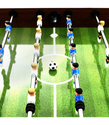 Football Table Steel 60 kg 140x74.5x87.5 cm Brown