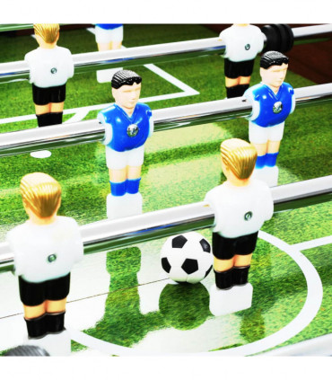 Football Table Steel 60 kg 140x74.5x87.5 cm Brown