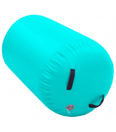 Inflatable Gymnastic Roll with Pump 100x60 cm PVC Green