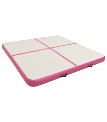 Inflatable Gymnastics Mat with Pump 200x200x10 cm PVC Pink