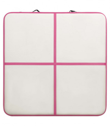 Inflatable Gymnastics Mat with Pump 200x200x10 cm PVC Pink