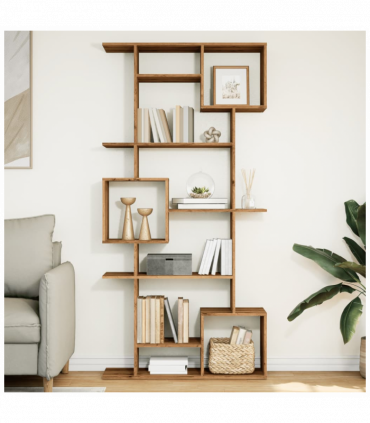 vidaXL Book Cabinet Artisian Oak 92x29x188 cm Engineered Wood