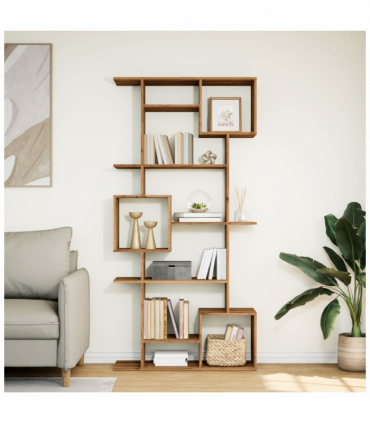 vidaXL Book Cabinet Artisian Oak 92x29x188 cm Engineered Wood