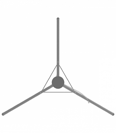 vidaXL Campfire Tripod Black 92 x 92 x 171.5 cm Steel