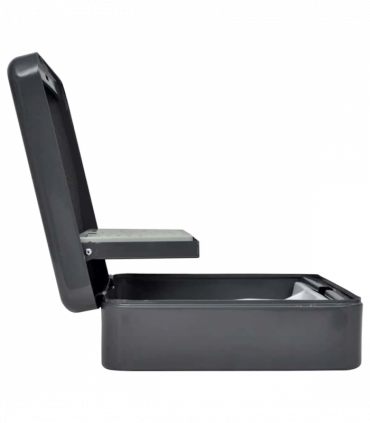 vidaXL Cash Box with Lock Black 30 x 24 x 9 cm Steel