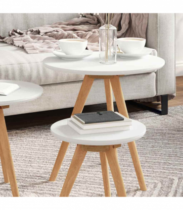 vidaXL Coffee Table Brown 50 x 50 x 46 cm Solid Walnut wood