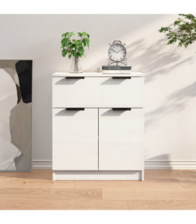 vidaXL Sideboard High Gloss White 60x30x70 cm Engineered Wood