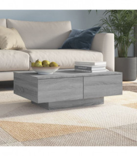 Coffee Table Grey Sonoma 90x60x31 cm Engineered Wood