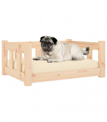 vidaXL Dog Bed 65.5x50.5x28 cm Solid Wood Pine