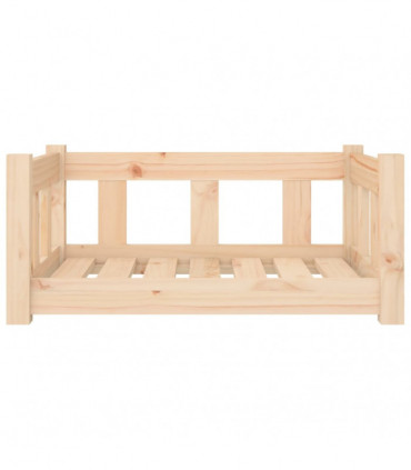 vidaXL Dog Bed 65.5x50.5x28 cm Solid Wood Pine