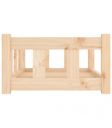 vidaXL Dog Bed 65.5x50.5x28 cm Solid Wood Pine