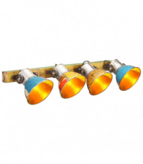 vidaXL Industrial Wall Lamp Multicolour 90x25 cm E27