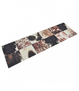 vidaXL Kitchen Rug Washable Animal Skin 60x180 cm Velvet