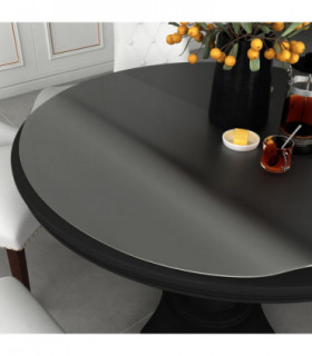 vidaXL Table Protector Matt Ø 80 cm 2 mm PVC