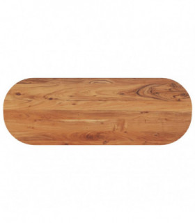 vidaXL Table Top 140x50x3.8 cm Oval Solid Wood Acacia