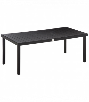 Outsunny Garden Dining Table for 8, Aluminium Frame for Patio, Lawn, Black