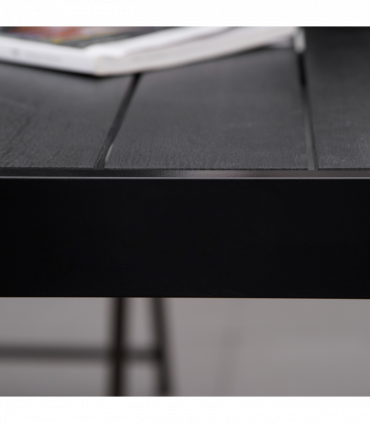 Outsunny Garden Dining Table for 8, Aluminium Frame for Patio, Lawn, Black