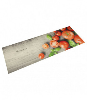vidaXL Kitchen Rug Washable Tomatoes 45x150 cm Velvet
