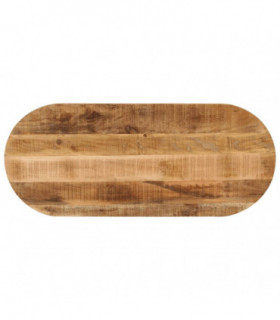 vidaXL Table Top 100x40x2.5 cm Oval Solid Wood Rough Mango