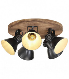 vidaXL Ceiling Lamp 25 W Black 50x50x25 cm E27