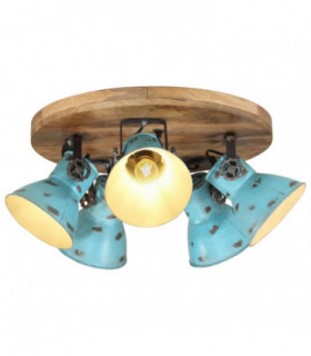 vidaXL Ceiling Lamp 25 W Distressed Blue 50x50x25 cm E27