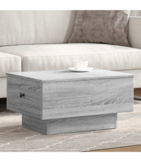 vidaXL Coffee Table Grey Sonoma 60x45x31 cm Engineered Wood