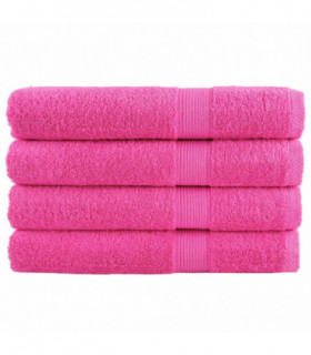 vidaXL Premium Towels 4 pcs Pink 100x200 cm 600 gsm 100% Cotton