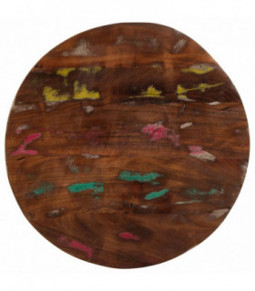 vidaXL Table Top Ø 40x2.5 cm Round Solid Wood Reclaimed