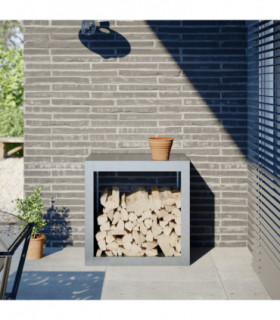 vidaXL Firewood Rack 60x40x60 cm Galvanised Steel