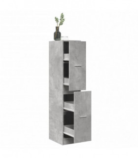 vidaXL Apothecary Cabinet Concrete Grey 30x41x144.5 cm Engineered Wood