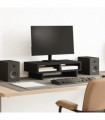 vidaXL Monitor Stand Black 50x27x15 cm Engineered Wood