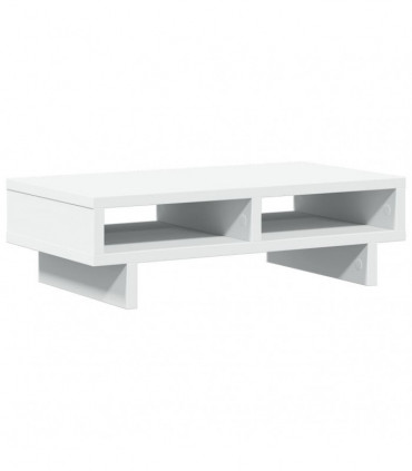 vidaXL Monitor Stand White 50x27x15 cm Engineered Wood