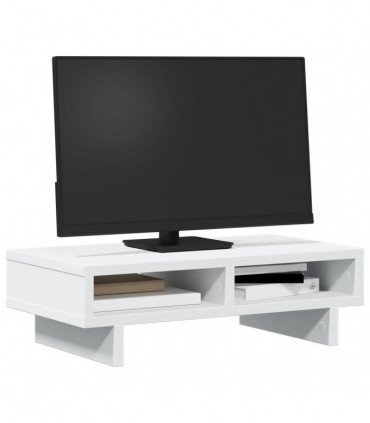 vidaXL Monitor Stand White 50x27x15 cm Engineered Wood