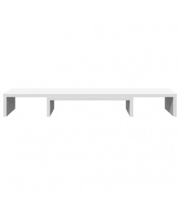 vidaXL Monitor Stand Riser Adjustable White 80x24x10.5 cm Engineered Wood