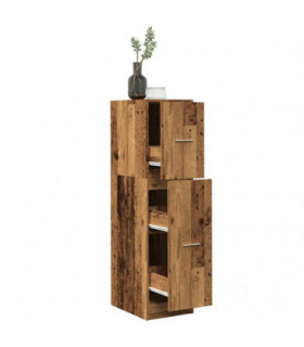 vidaXL Apothecary Cabinet Old Wood 30x41x118 cm Engineered Wood