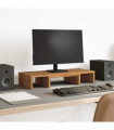 vidaXL Monitor Stand Adjustable Artisian Oak 60x24x10.5 cm Engineered Wood