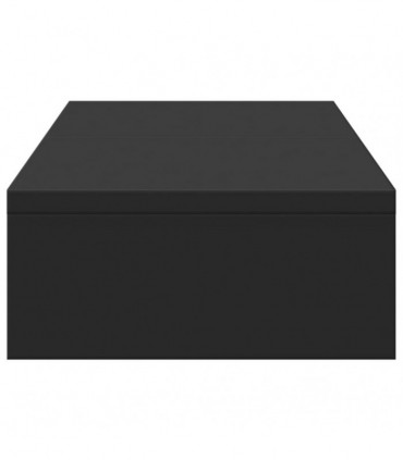 vidaXL Monitor Stand Adjustable Black 60x24x10.5 cm Engineered Wood