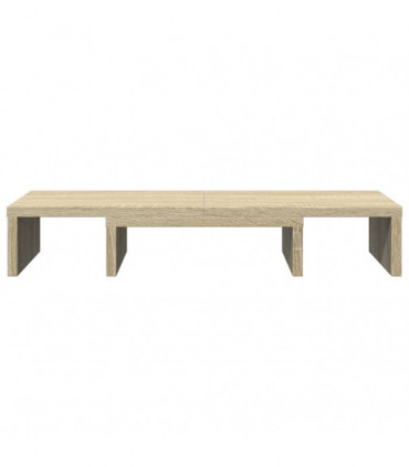 vidaXL Monitor Stand Adjustable Sonoma Oak 60x24x10.5 cm Engineered Wood