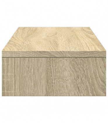 vidaXL Monitor Stand Adjustable Sonoma Oak 60x24x10.5 cm Engineered Wood