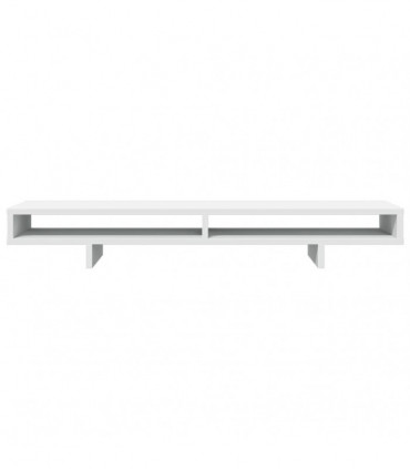 vidaXL Monitor Stand White 100x27x15 cm Engineered Wood