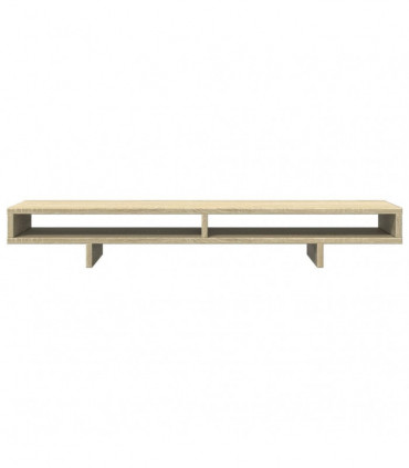 vidaXL Monitor Stand Sonoma Oak 100x27x15 cm Engineered Wood