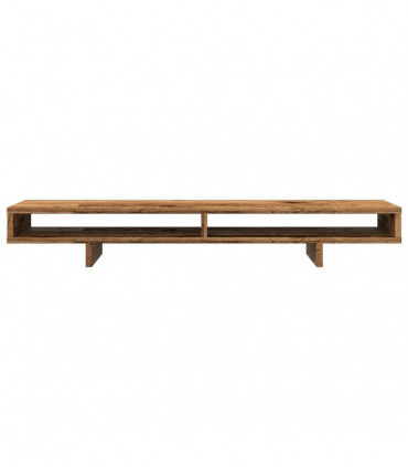 vidaXL Monitor Stand Old Wood 100x27x15 cm Engineered Wood