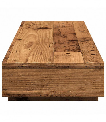 vidaXL Monitor Stand Old Wood 100x27x15 cm Engineered Wood