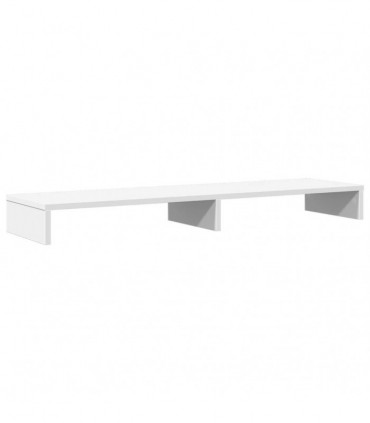 vidaXL Monitor Stand White 100x27x10 cm Engineered Wood
