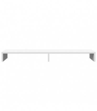 vidaXL Monitor Stand White 100x27x10 cm Engineered Wood