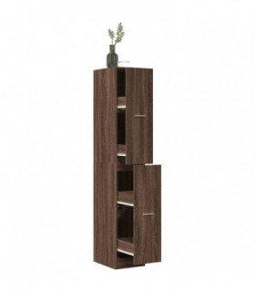 vidaXL Apothecary Cabinet Brown Oak 30x41x174.5 cm Engineered Wood
